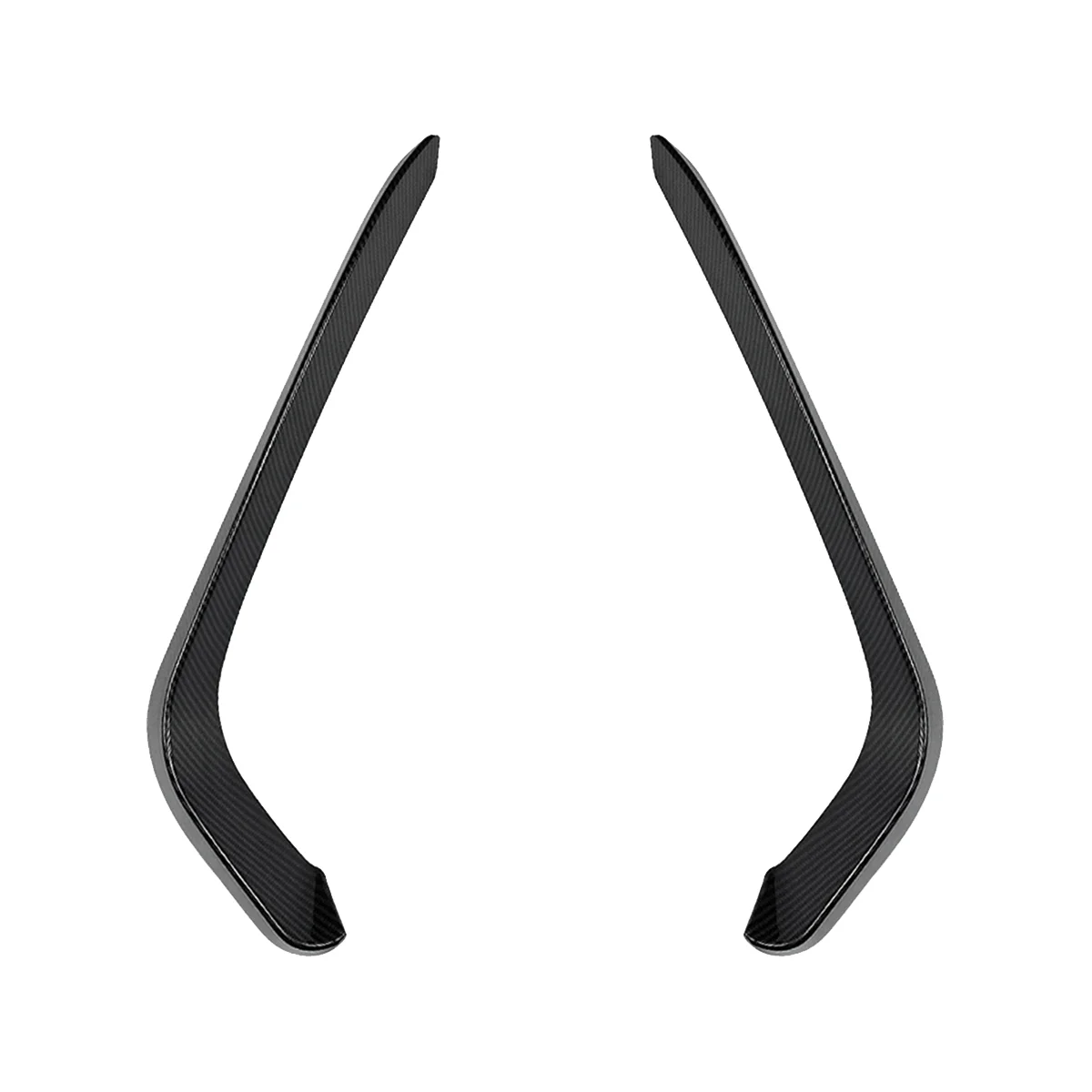 

1Pair Front Fog Light Trims Eyebrow Strips for VW Passat B8 2016-2019 Wind Knife Sticker Spoiler Eye Lid Cover Carbon