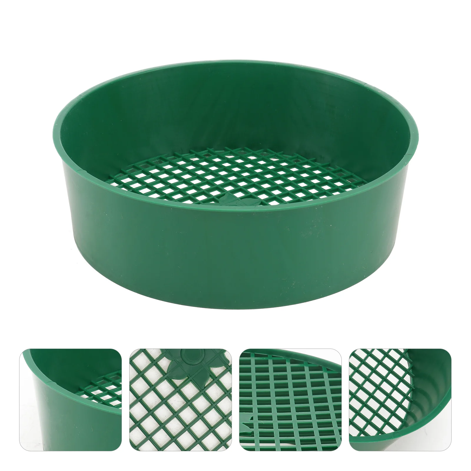 

5Pcs Gardening Sieves Portable Planting Sieves Garden Riddle Tools (Green)