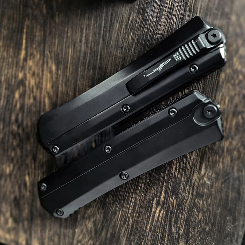 Фото Микро-инструмент EDC Glykon из дамасской стали с рукояткой из цинкового сплава и алюминия, складной портативный инструмент, технологичный нож, подарок для мужчин. №3