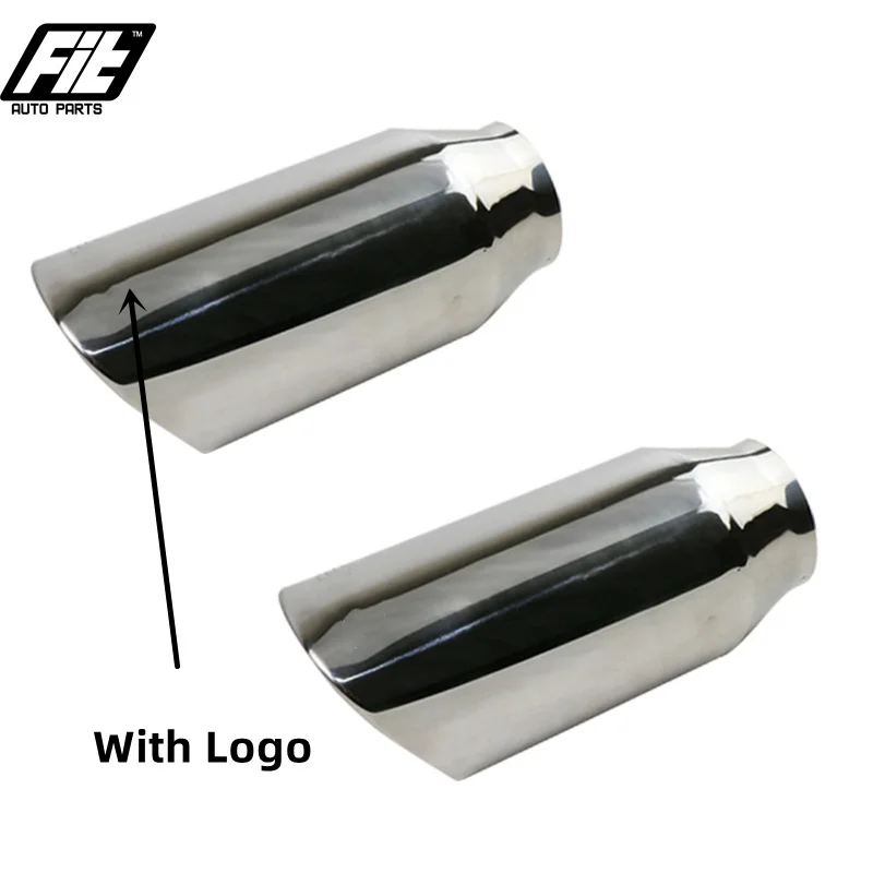 

1 Piece Hot Sale Stainless Steel Exhaust End Pipe Interface 67mm Slant Square Outlet Auto Muffler Tail Pipe