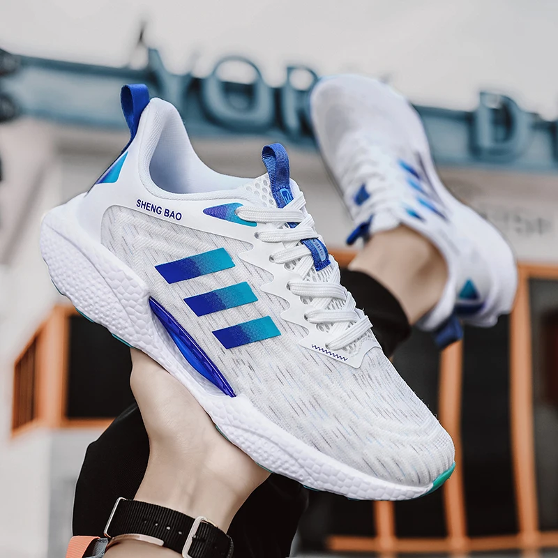 

Дышащая мужская обувь повседневные мужские кроссовки с мягкой подошвой, сетчатые теннисные вулканизированные кроссовки со шнуровкой, легкие кроссовки для бега