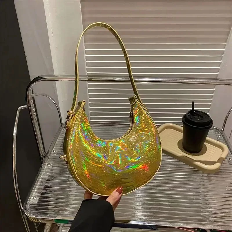 

Сумка из искусственной кожи с крокодиловым узором, дамская сумочка на плечо, модный Повседневный Ретро тоут для подмышек, маленький клатч, Прямая поставка