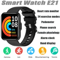 missgoal e21 smart watch heart rate monitor female physiology fitness clock bluetooth compati waterproof wristwatch for women