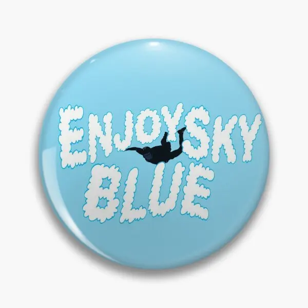 

Enjoy небесно-голубая мягкая булавка для пуговиц, Декор, забавный подарок для любимого, булавка для лацкана, женский воротник, модный значок, мультяшное ювелирное изделие, милая шляпа