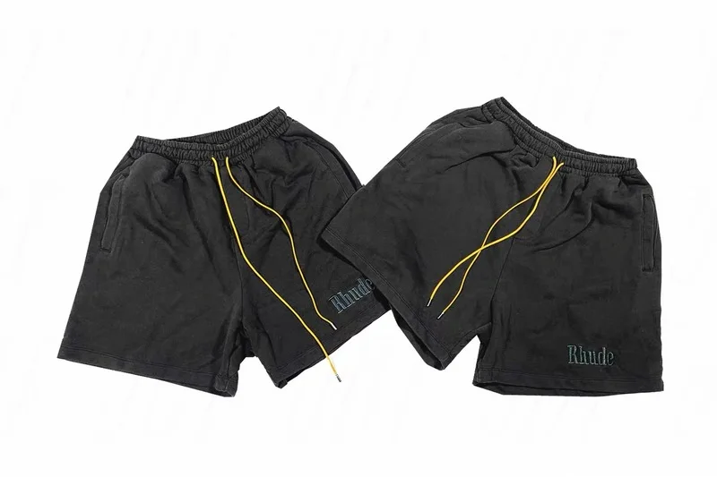 

New Rhude Shorts Men Women 1:1 High Quality Rhude Short Pants Knee Length Hip Hop Oversized Shorts Real Picture