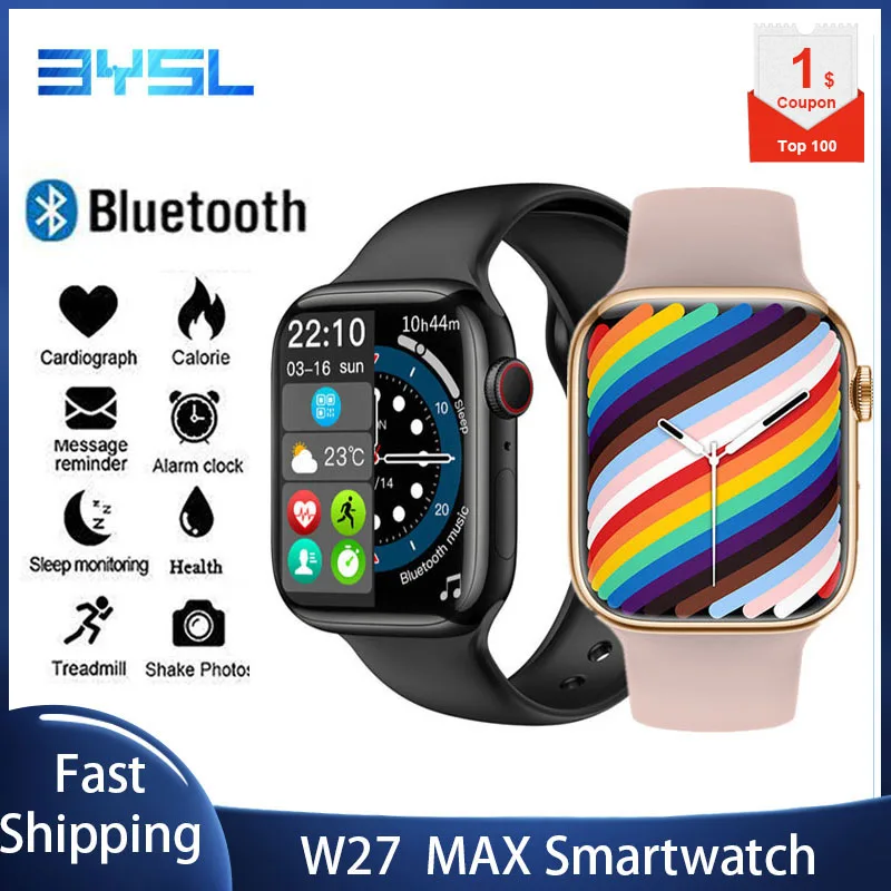 

IWO W27 MAX/W28 MAX Series 7 Global Version Smart Watch 1.9Inch NFC Screen Bluetooth Call Wireless Charging SmartWatch PK W27