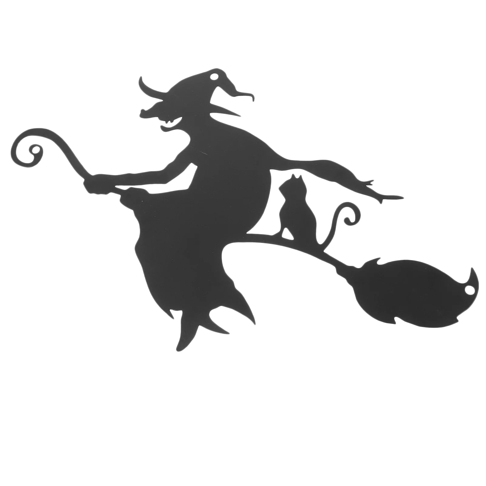 

Wall Hanging Silhouette Decor Metal Outdoor Halloween Decorations Iron Witch