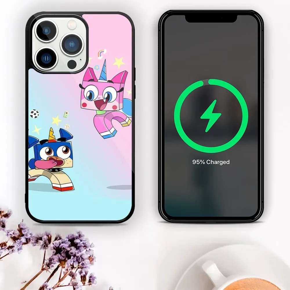 Милый Дизайнерский Чехол Для Телефона Unikitty С Магнитным Притяжением iPhone 11-15 Pro Mini