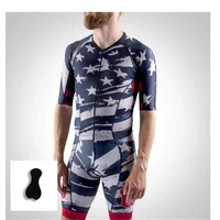 2022 new hot selling short sleeve shorts professional comfortable breathable bib one piece cycling skin suit triathlon jumpsuit