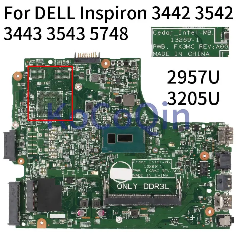 13269-1 Материнская плата для DELL Inspiron 15R 3442 3542 3443 3543 материнская плата для ноутбука 07G1CD 0GJC23 0thvgr 0R0R20 0V28DP LLaptop