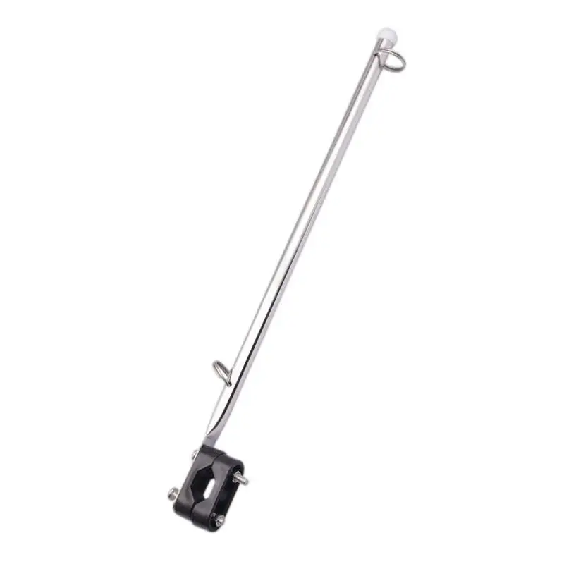 

Rail Mounted Flag Pole Stainless Steel Rail Mount Boat Pulpit Staff 7/8 1 1/4 Boat Yacht Marine Flag Pole Without US Flag