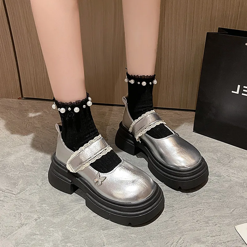 Женская обувь на платформе универсальная осенняя женская сабо осенне-летнее