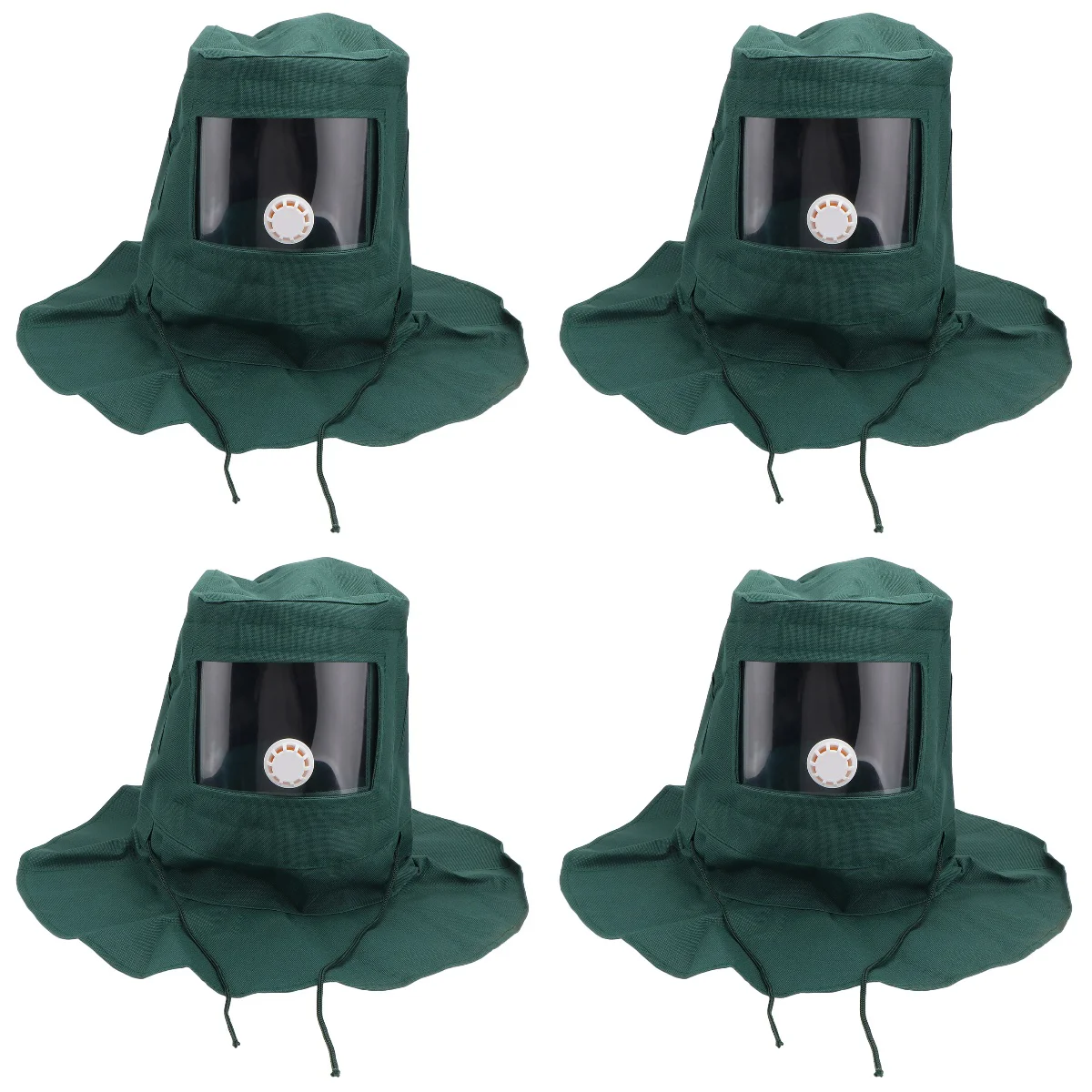 

4x Cement Dust Sandblasting Hood Transparent Dust Dust and Heat Personal Equipment Sandblasting