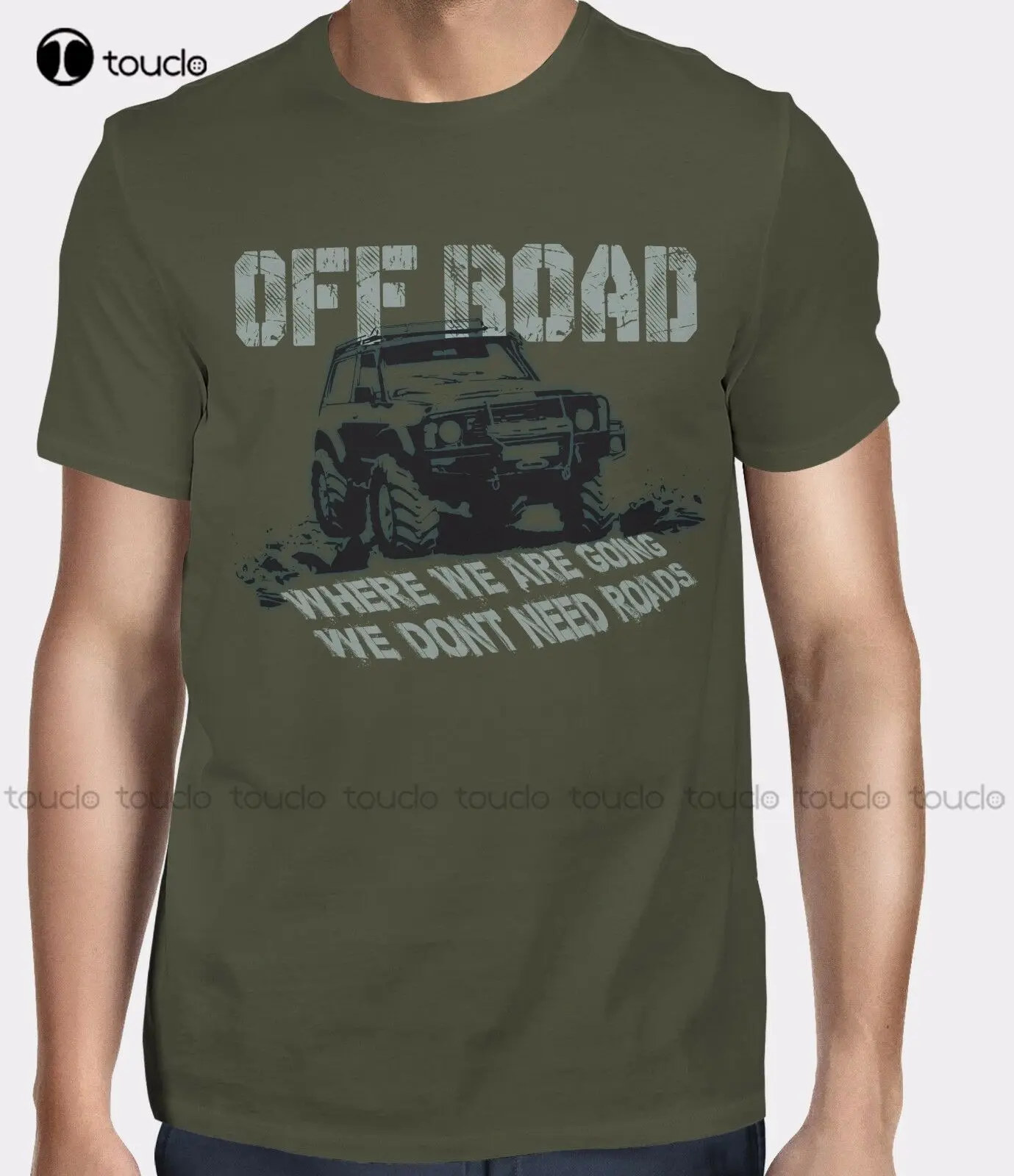 

Where We Are Going We Don`T Need Roads Off Road T-Shirt -Ideal Gift Men Brand Clothing Casual Designing Cheap T Shirts