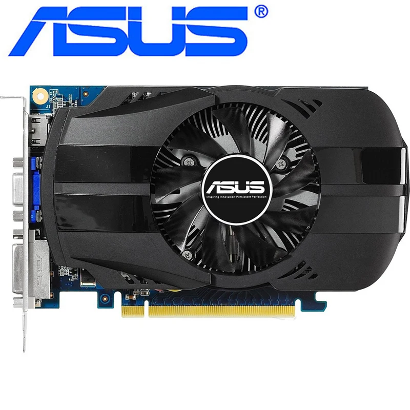 Оригинальная графическая карта ASUS GTX 650 1 Гб 128 бит GDDR5 видеокарта для nVIDIA Geforce GTX650