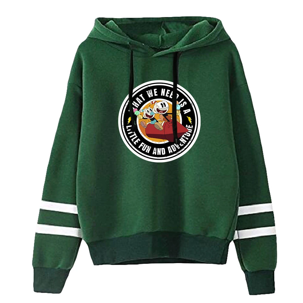 

2022 The Cuphead Show Merch Hoodies Women/Men Cartoon Printed Hooded Harajuku Sweatshirts Unisex Casual Stre 100-4XL Oversized