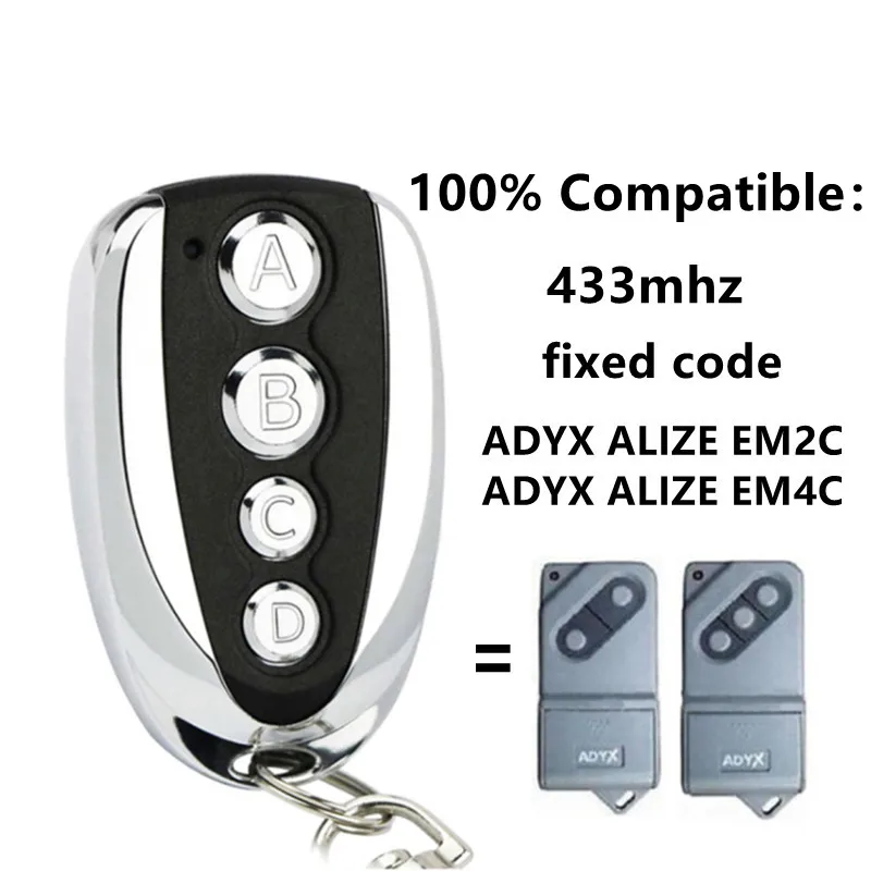 Automatic Gate Remote Control Copy DEA MARANTEC Avidsen ADYX CARDIN DITEC BENINCA Gararage Door Opener 433.92 MHZ Fixed Code