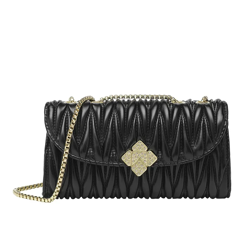 

Luxury Brand Embroidered Handbag Chain Women's Bag 2023 New Lingge Fashion Portable Shoulder Satchels Mini Purse Sac