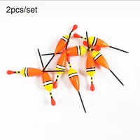 2pcs 1g 8cm exquisite durable thick tail fishing floats portable balsa wood floats multi size long tail float outdoor fishing