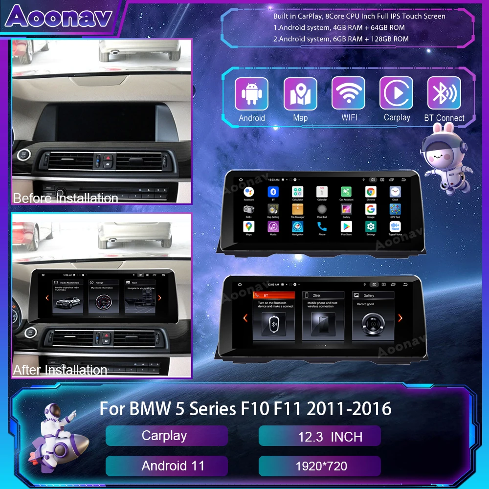 

Android 12 For BMW 7 Series F01 F02 2009-2017 Auto Car Radio Player Multimedia Stereo GPS Navi Carplay CIC NBT System Autoradio