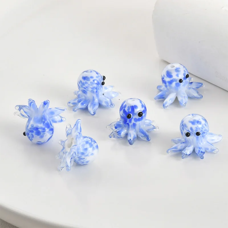 Бусины-осьминоги для изготовления украшений 2 шт