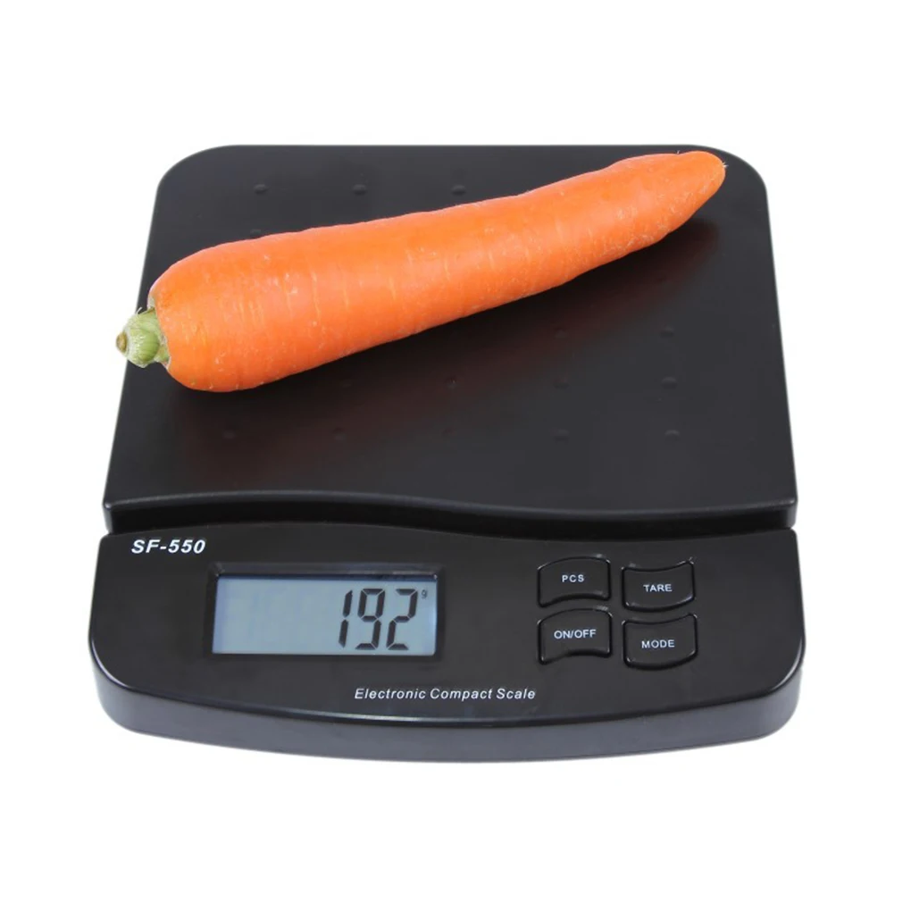

25kg 1g High Precision Electronic Compact Scale LED Display Kitchen Scales Food Weight Balance Gram Weighing Measuring Grey