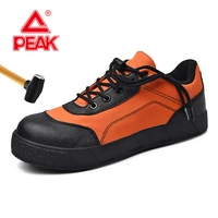 men safety shoes women work boots anti smashing anti puncture canvas composite toe protective footwear black orange