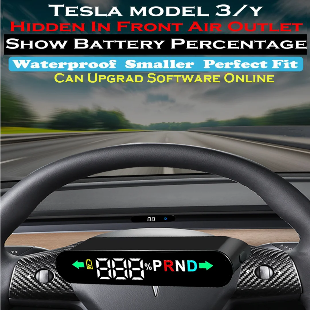 

2019~2023 Tesla HUD Head-up Display For Tesla Car Model 3 Model Y Digital Speedometer Car GPS Model 3 Model Y Car Accessories