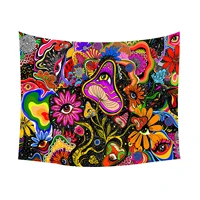 psychedelic mushroom tapestry unique bedroom wall decorations colorful mushroom tapestry party supplies home decoration for home