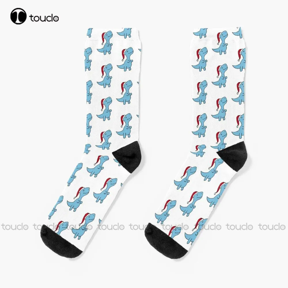 

Tyrannosaurus-Rex Christmas Tyrannosaurus Rex Socks Running Socks 360° Digital Print Custom Gift Streetwear Funny Sock Art