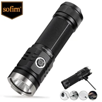sofirn sp33v3 0 3500lm powerful led flashlight usb c rechargeable torch 26650 light cree xhp50 2 with power indicator