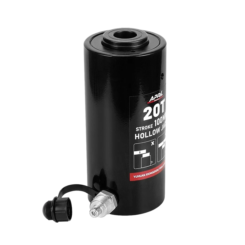 

Гидравлический полый поршневой домкрат 20 тонн 100 мм, полый плунжер ОЗУ, гидравлический полый цилиндр RCH-20100, гидравлический подъемник для технического обслуживания