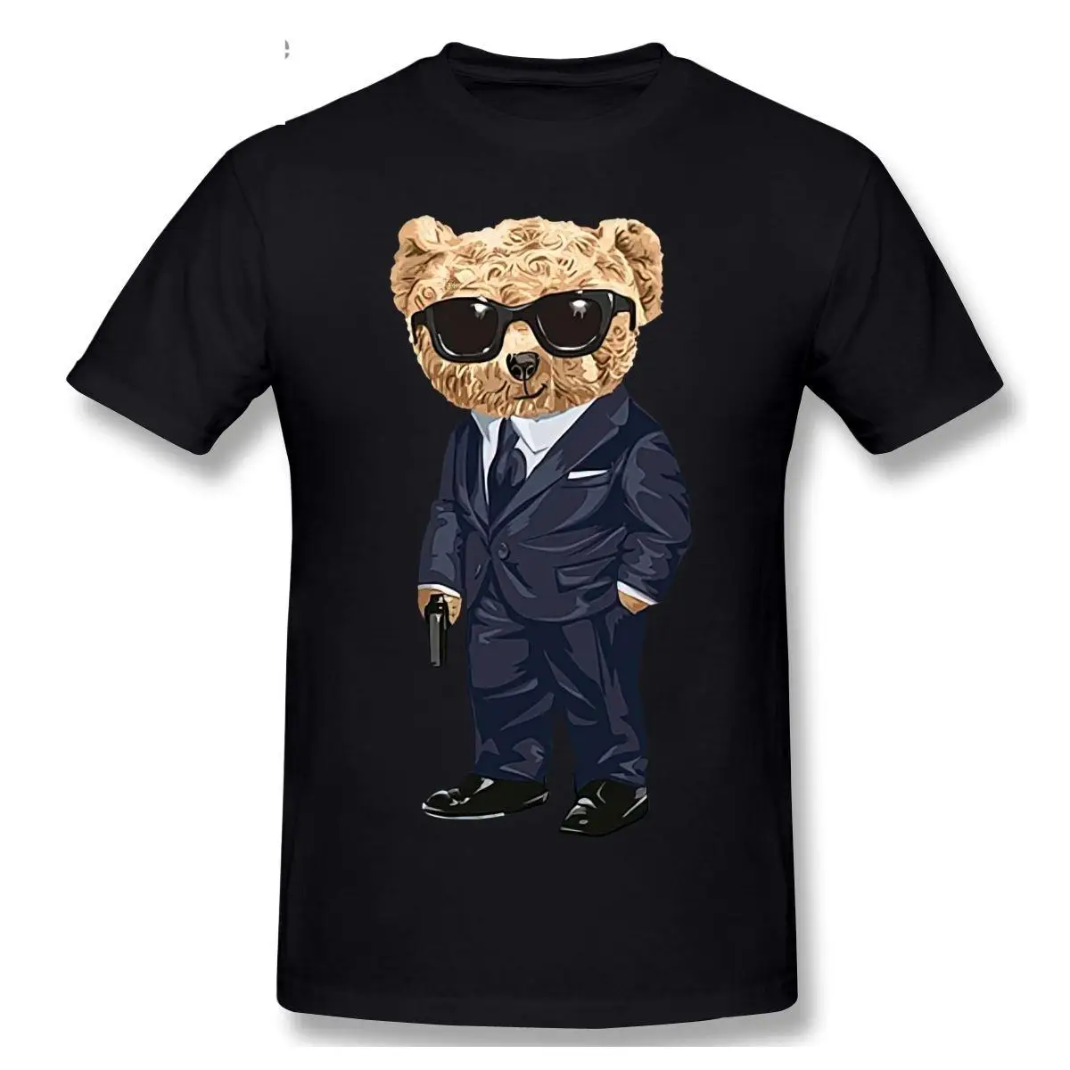 

Teddy Bear With A Gun T shirt Harajuku T-shirt Graphics Tshirt Brands Tee Top