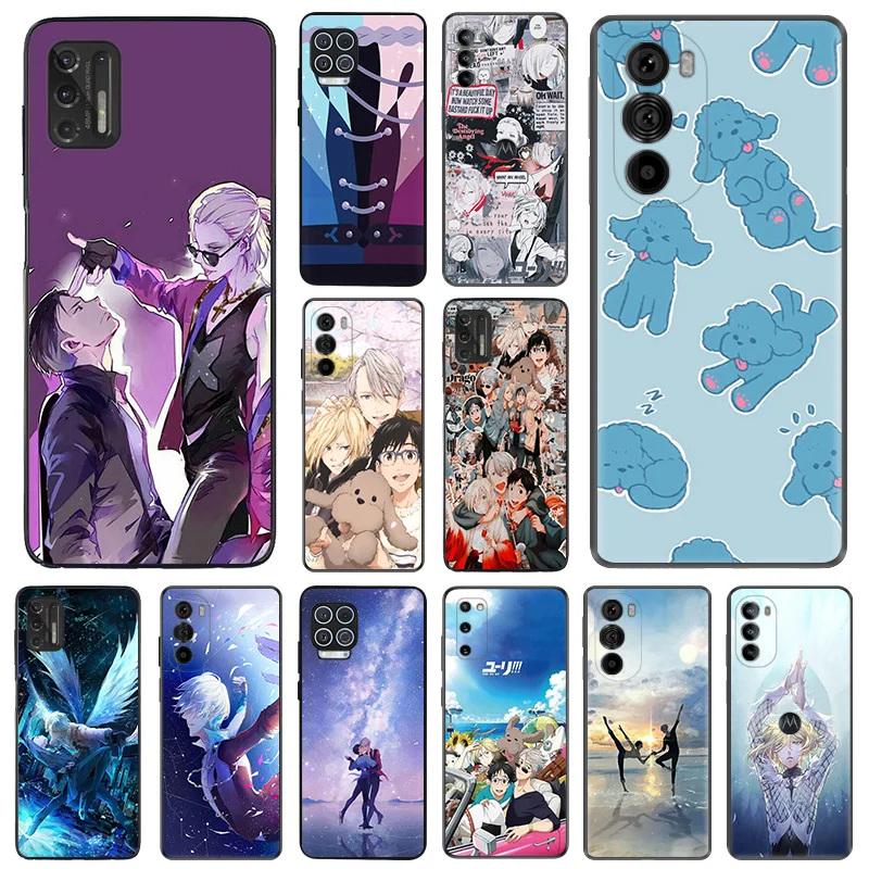 Силиконовый мягкий чехол для телефона Motorola G72 G53 G73 G82 G52 G32 G22 G71 G Stylus G31 G51 G60 50 Edge 30 20 Yuri On Ice Anime