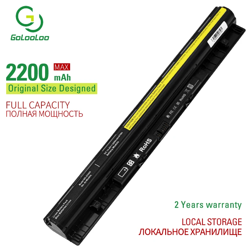 

Golooloo 2200mAh G40-45 G50-80 Laptop Battery for Lenovo G400S G500S Z40 Z50 G50-30 G50-70 G50-75 L12S4E01 L12M4E01 L12M4A02