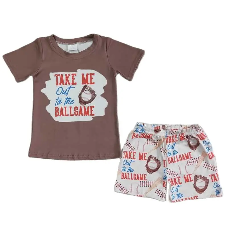 

BSSO0013 одежда для маленьких мальчиков, черные зеленые шорты с коротким рукавом и буквенным принтом кактуса с карманами, детские летние наряды...