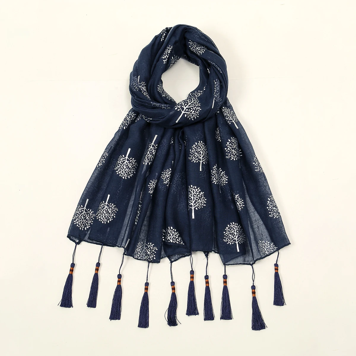 Хлопчатобумажный льняной золотой шарф Женская фотошаль шаль винтажный