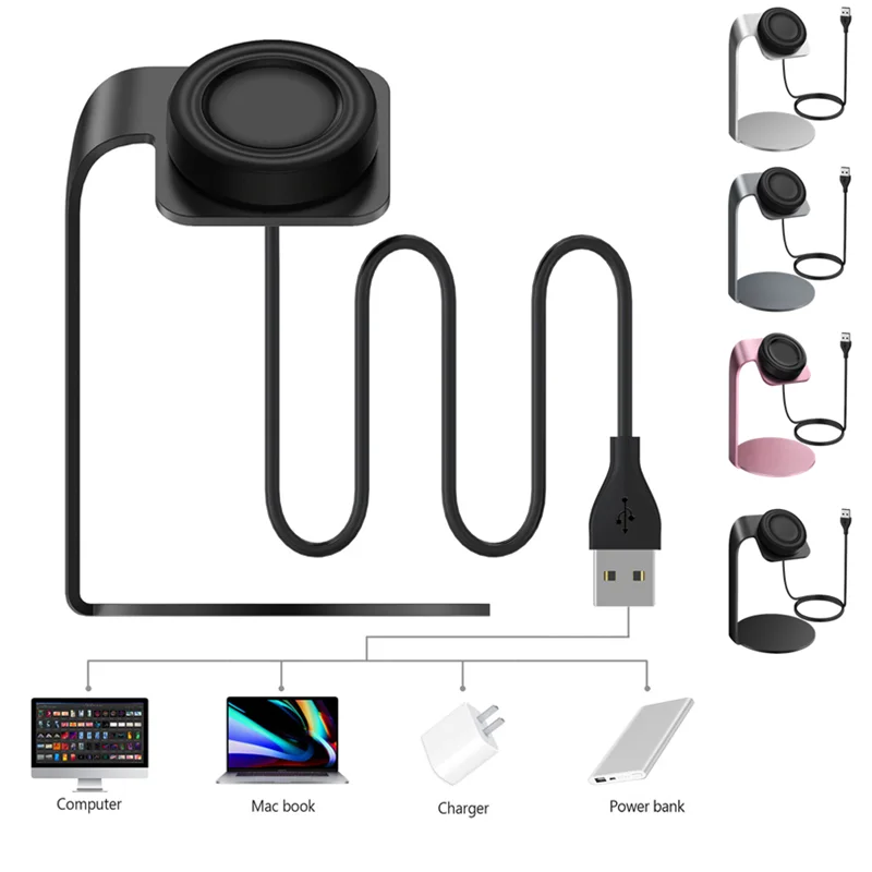 

Wireless Charging Stand For Samsung R500 Galaxy Watch 3 Aluminum Alloy With Chip Metal Smartphone Desktop Holder