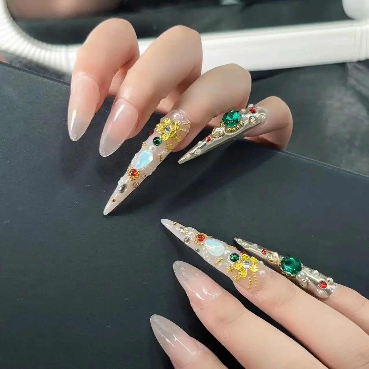 Wanwan доспехи чистый ручной доспех Дворцовый стиль современный съемный Маникюр