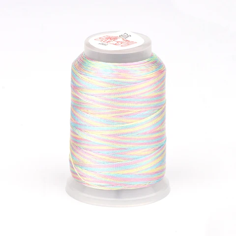 Радужная швейная нить TANANTA 0,2 мм 270 м для рукоделия