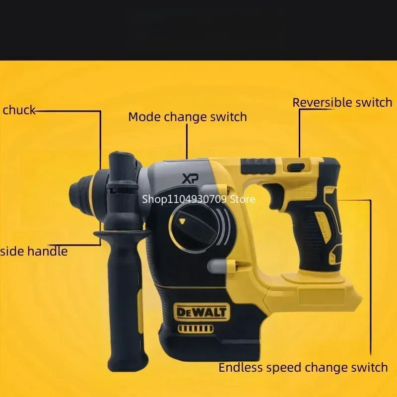 Ударная дрель-перфоратор DEWALT 18V20V MAX SDS Brushless 1in PLUS L-образная для столярных работ, без АКБ и ЗУ (art.: 3920d80ffdaaf) - 3920d80ffdaaf