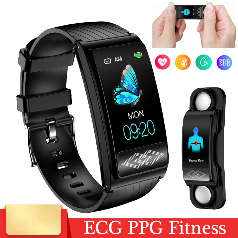 

P10 ECG PPG смарт-браслет мужские умные часы женский умный браслет с измерением пульса IP67 водонепроницаемый браслет