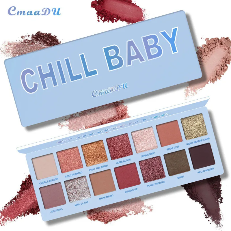 

14 Colors Matte Shining Eyeshadow Palette Smoky Makeup Glitter Pigment Eye Shadow Powder Longlasting Waterproof Cosmetics