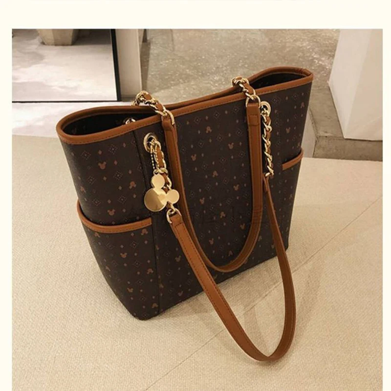 

New Disney Cartoon Mickey Vintage Luxury Hand For Shoulder Bags Women Hand Bag Designers Female Tote Bags Brand Handbags