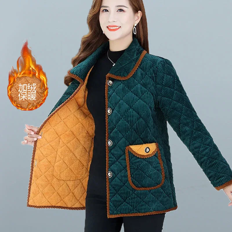 Winter Coat Women  Jacket Clothes Women Corduroy  Autumn and Winter Keep Warm Fashion 5 Sizes  Ropa De Invierno Mujer