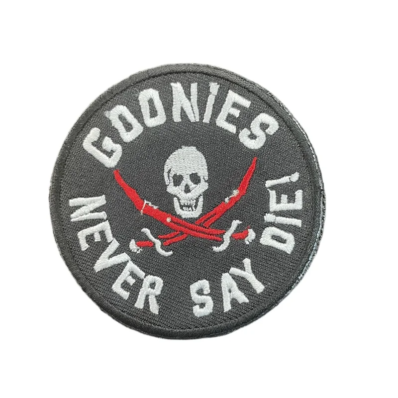 Тактические вышитые нашивки с черепом нашивка на крючок и петлю гооны никогда не