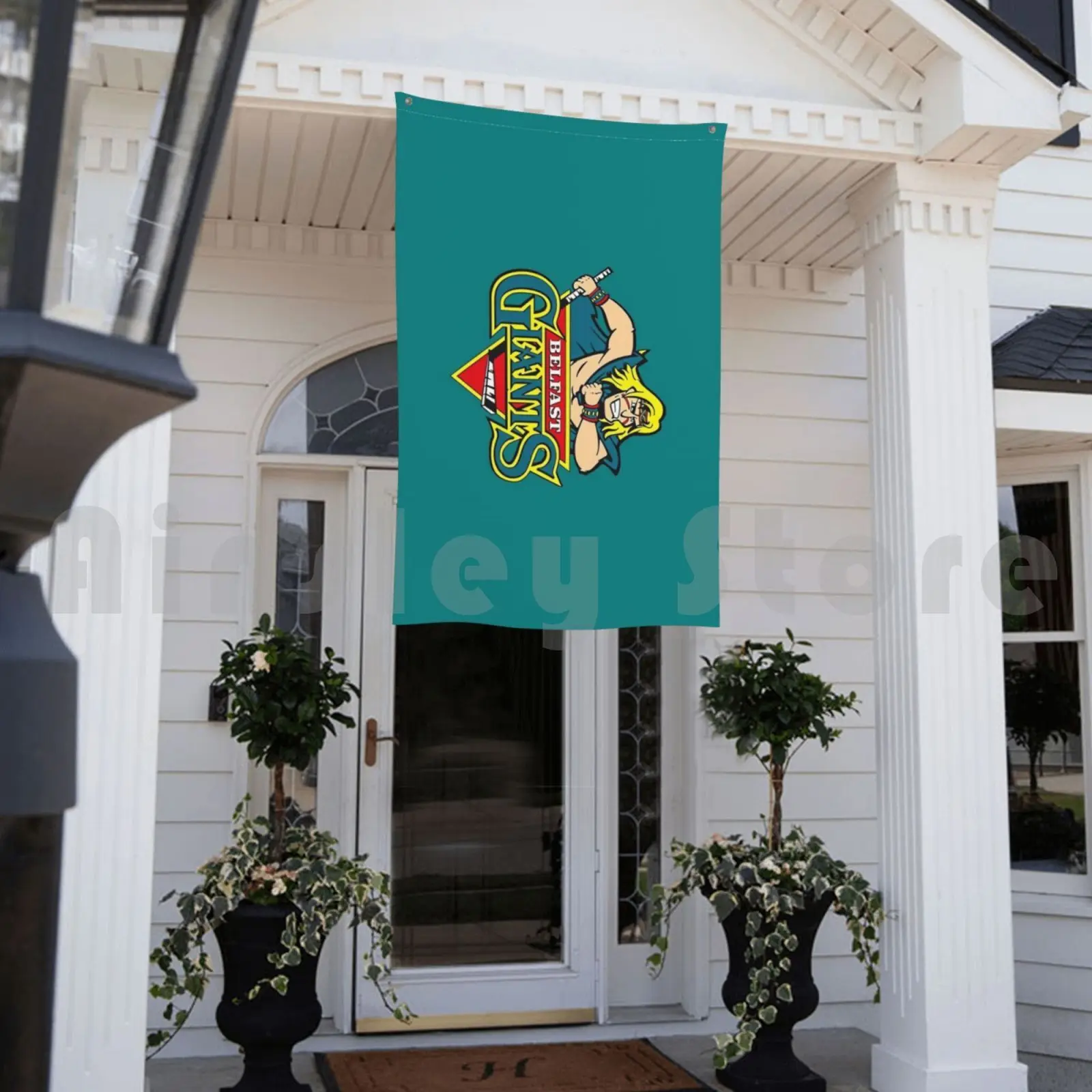 Флаг для хоккея с шайбой Белфаста флаг машины печать на заказ белфастские