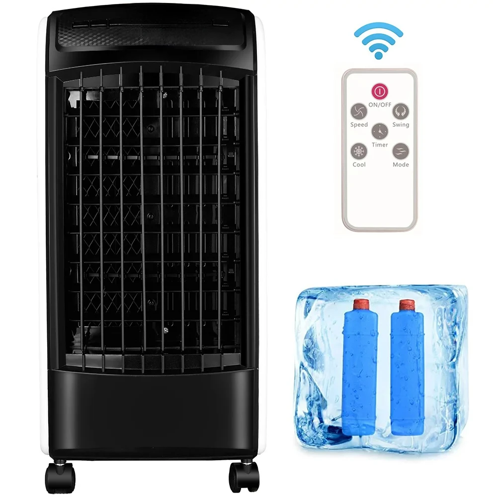 

Portable Evaporative Air Cooler Fan Humidify with with Remote Casters for Indoor Mini fan Fan Neck fan Ventilador portatil reca