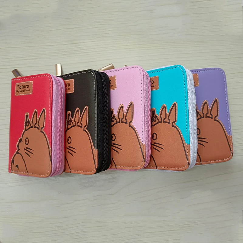 

Anime My Neighbor Totoro Zipper Wallet Cute Cat Comic Short Coin Purse For Boys Girls Gift 5 Colors