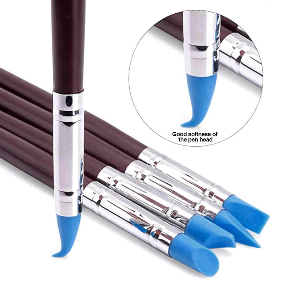 5 шт. силиконовые инструменты для работы с глиной